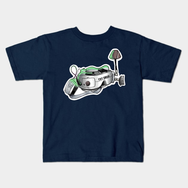 Fatshark fpv Kids T-Shirt by Mrwigglesfpv